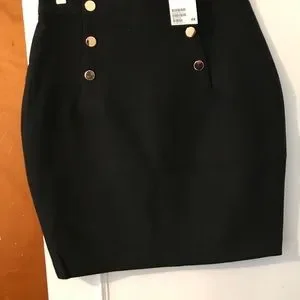 Navy pencil skirt clearance h&m